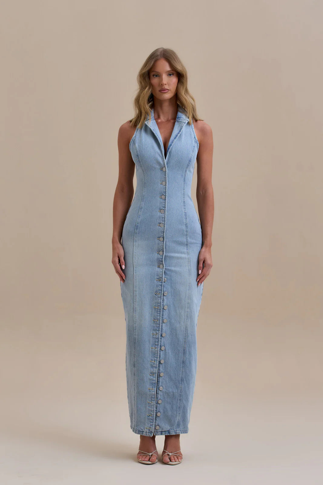 Kenny Maxi Denim Jurk
