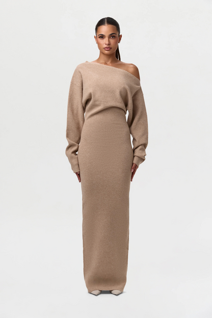 Monroe Shoulder Knit Dress