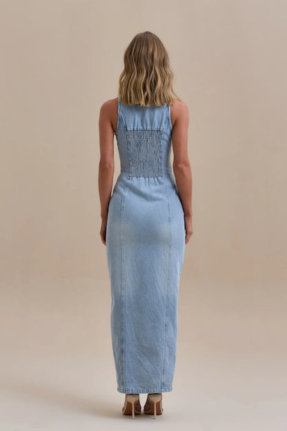 Kenny Maxi Denim Jurk