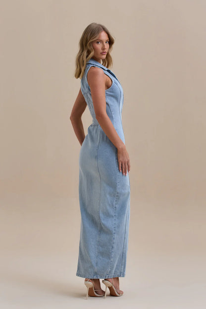 Kenny Maxi Denim Jurk