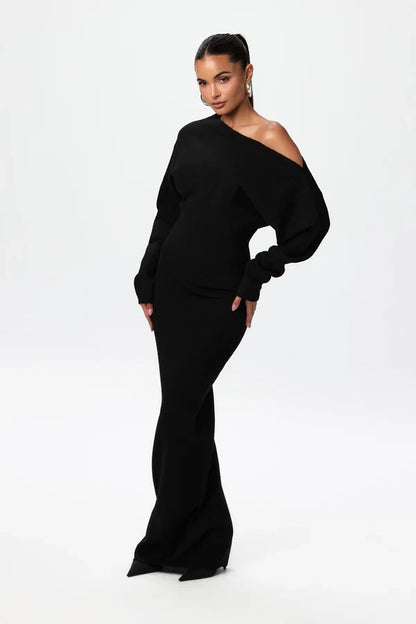 Monroe Shoulder Knit Dress