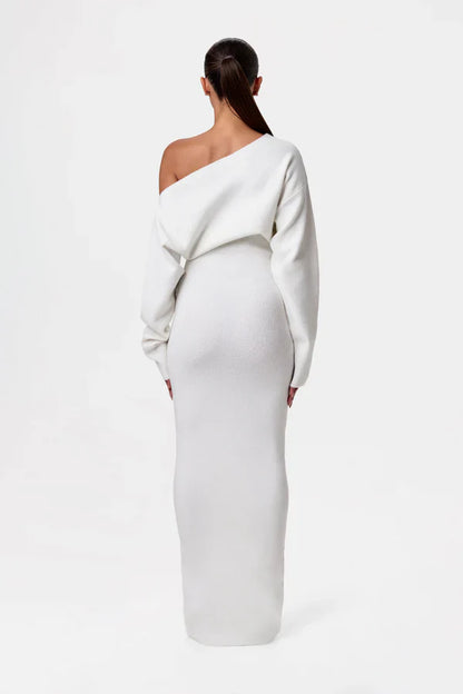 Monroe Shoulder Knit Dress