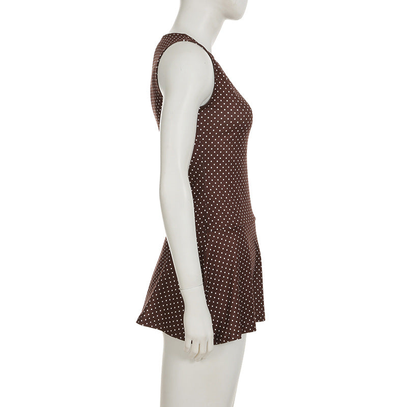 Koora Polka Dot Mini Dress